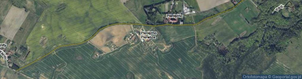 Zdjęcie satelitarne Pieniężno Pierwsze ul.